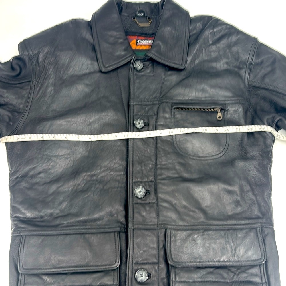 Vintage 90’s Danier Canada Genuine Leather  Thinsulate Bomber Jacket Coat - Picture 13 of 15